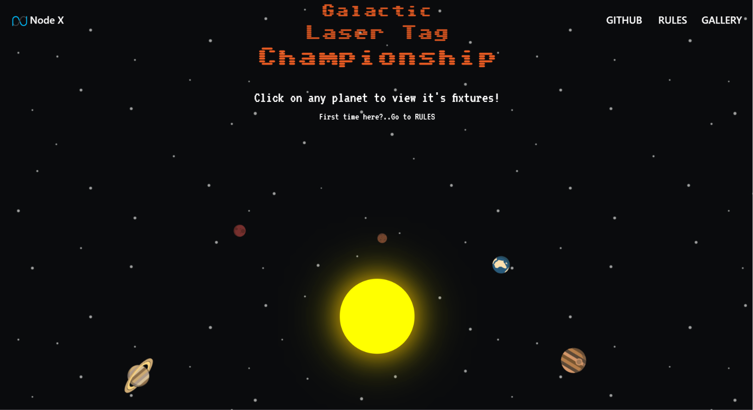 Galactic Laser Tag Simulation screenshot