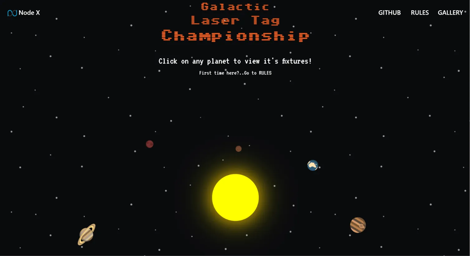 Galactic Laser Tag Simulation screenshot